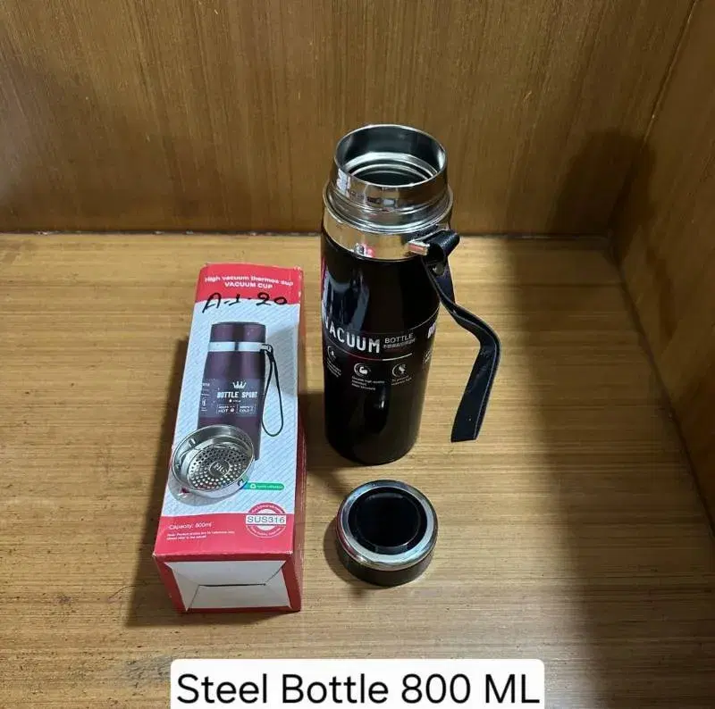 VACUUM Water Bottle Stainless Steel -800ml.
