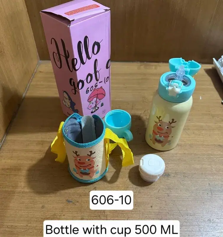 Hello Good Bottle With Cup-500ML.
