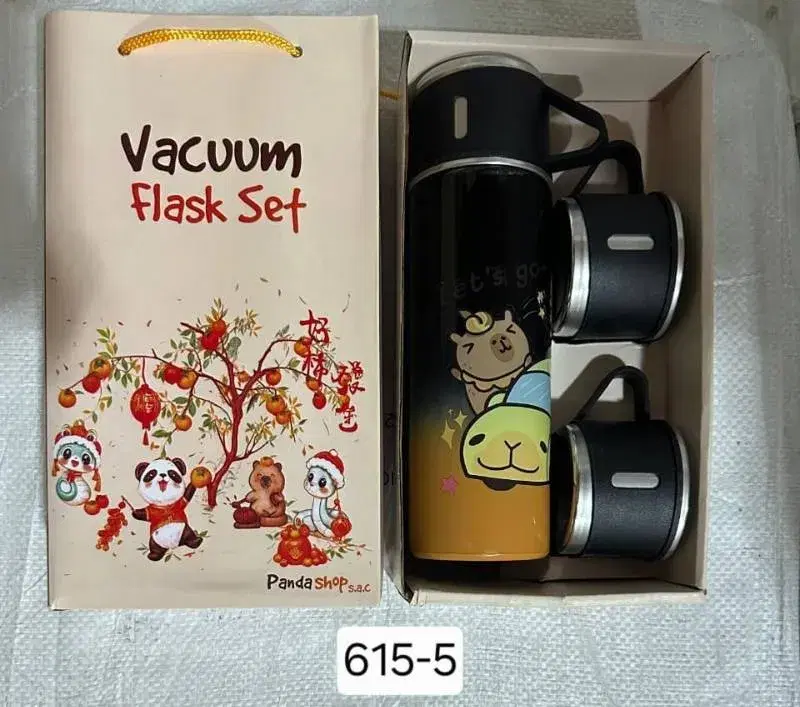 Viral Vacuum Flask Set || Thermo Flask With 3 Cups Gift set.