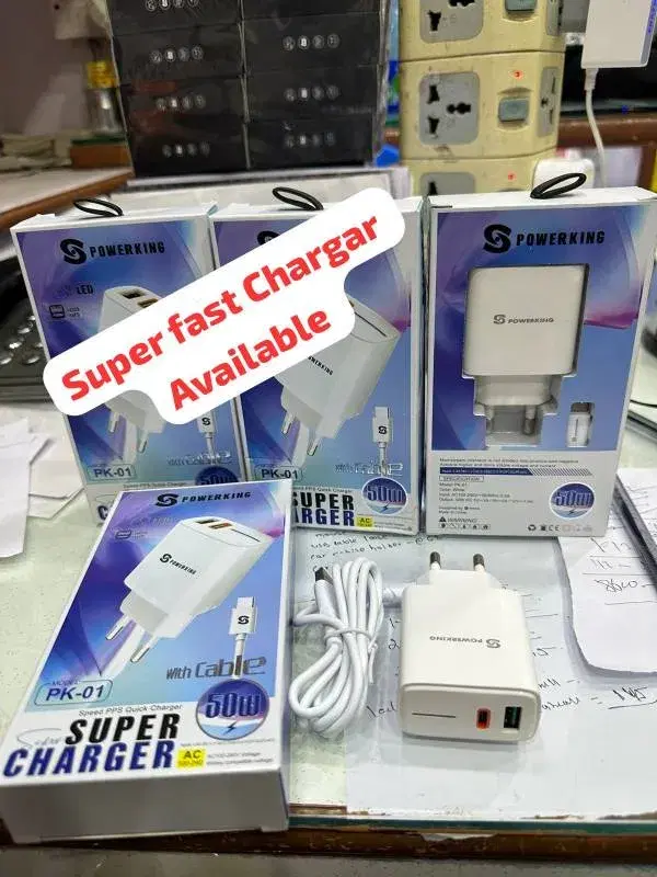 Powerking PK-01 50W Super Fast Charger with Cable.