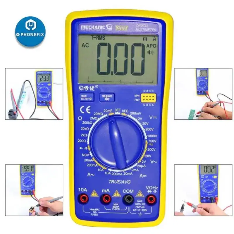 Mechanic V90E Intelligent Multimeter Automatic Digital Display Meter .