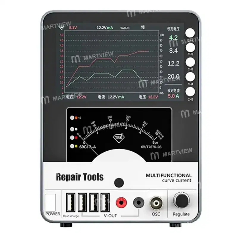 TBK 217 150W 30V / 5A 4-Channel Storage Curved DC Regulated Power Supply with Hyperbola Display.