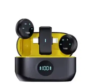 K31 PRO COLLAR CLIP BUTTON WIRELESS MICROPHONE FOR ANDROID & IOS.