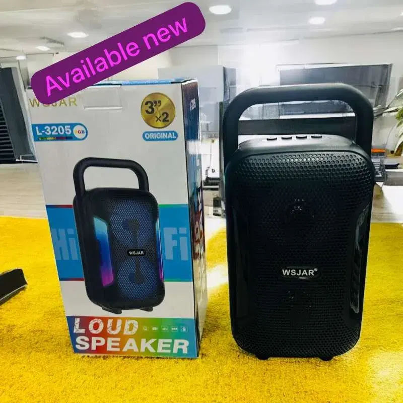 WSJAR L-3205 Portable with RGB light Portaable Loud Speaker|| 3"*x2.