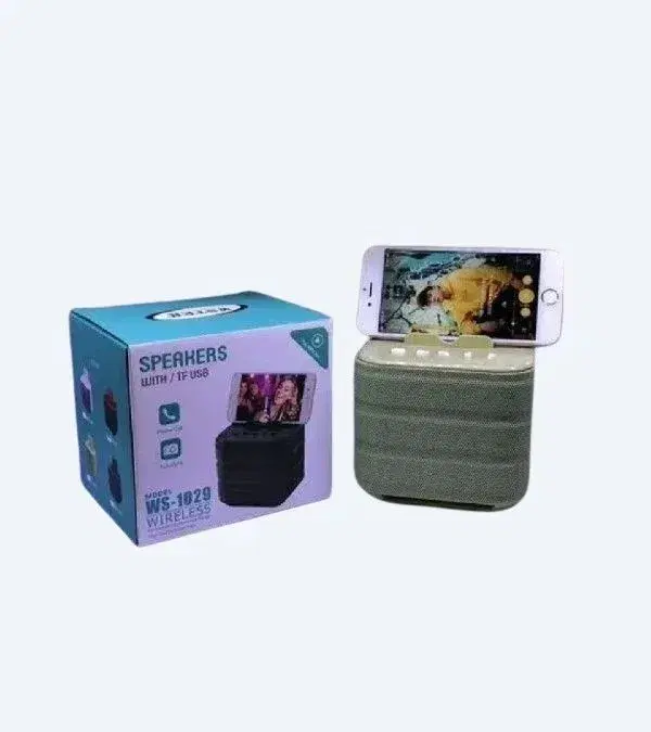 WS-1029 Bluetooth Speaker with Phone Stand.
