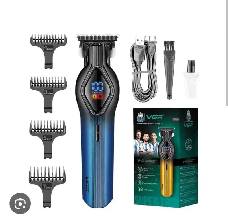 VGR V-921 Professional Digital Display Electric Cordless Hair Clipper Grooming Kit.