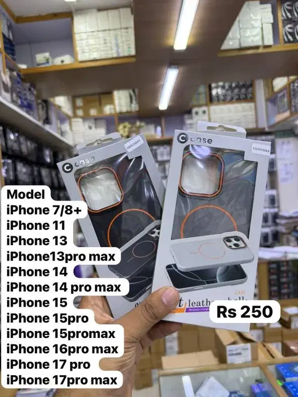 Leather Texture Magsafe Iphone Covers|| Available models in picture.