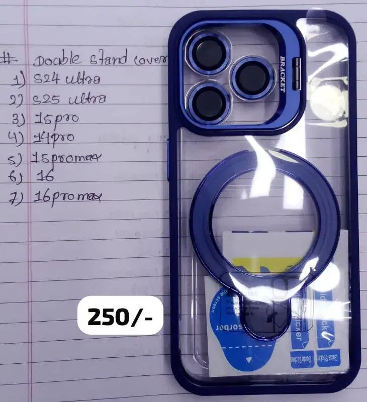 Iphone Double Stand Cover || Available Models in Picture.