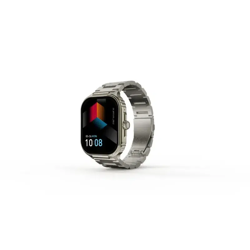 HiFuture Ultra 3 Pro Stainless Steel Smartwatch | 2.04'' Super Amoled Display | AI Enhanced Health Monitoring | Bluetooth Calling | IP68 Water Resistant | 7 Days Battery