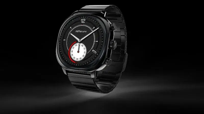 HiFuture AIX Smartwatch | 1.43 Inch Amoled Display | 1 ATM Water Resistant | 10 Days Battery Life | AI Enhanced Health Monitoring