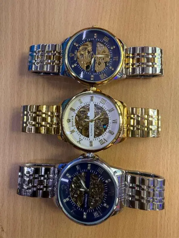 Mens Automatic Mechanical Stainless Steel Roman Style Dial Watches.