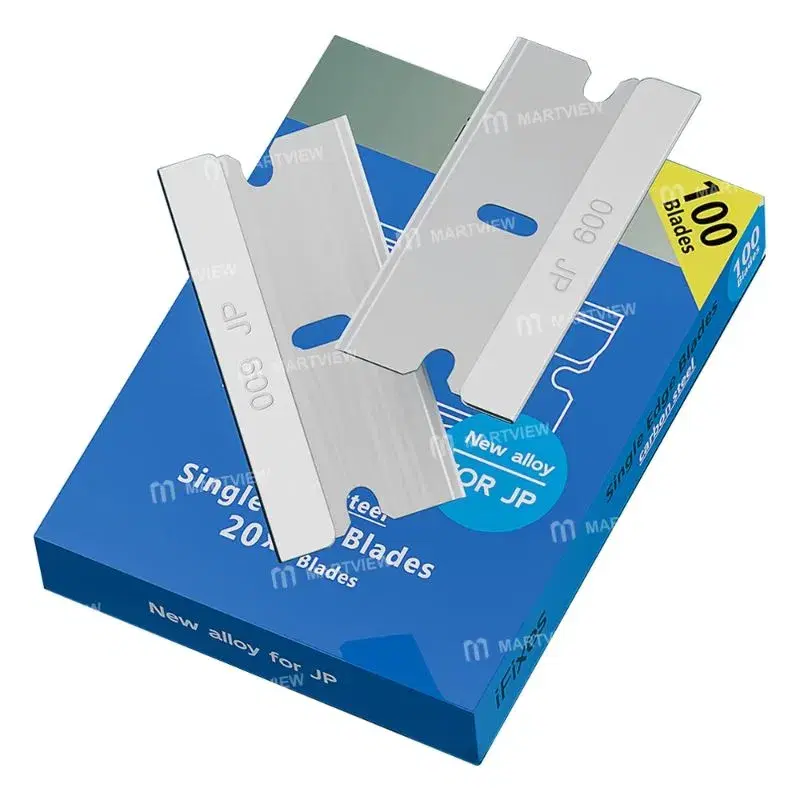 iFixes 009 JP SK2 Alloy Steel Degumming Single Sided Blades-100 pcs/Box.