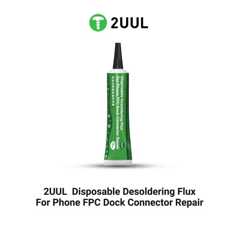 2UUL SC97 Disposable Desoldering Flux for Phone FPC Dock Connector Repair-15ml.