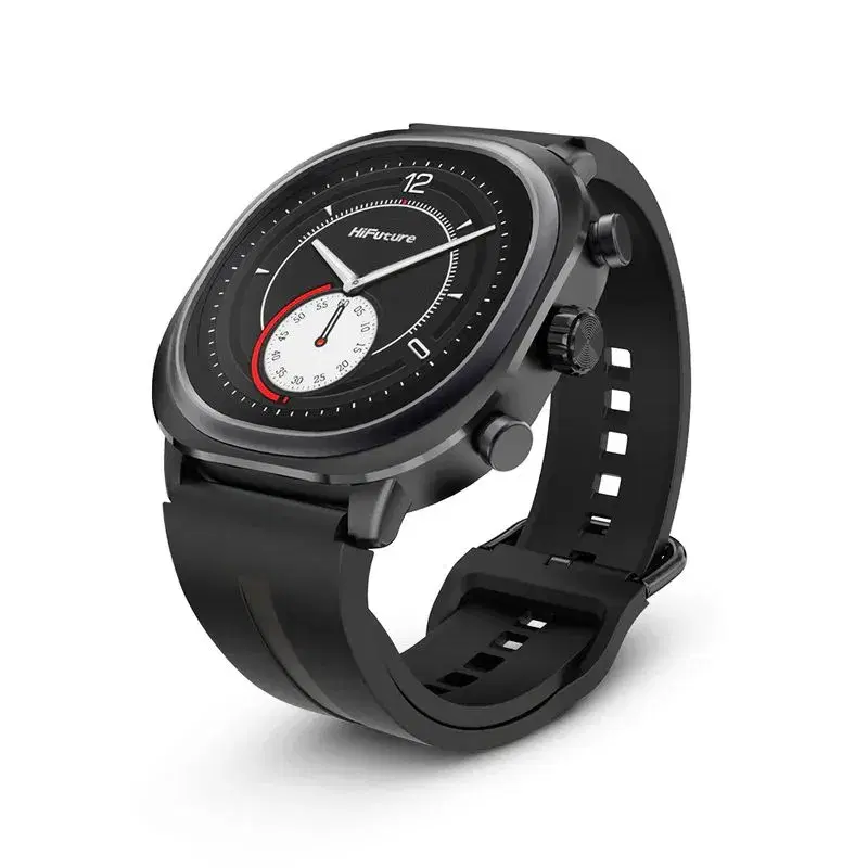 HiFuture AIX Lite Smart Watch | 1.43'' Amoled Display | Wireless Calling | 1 ATM Waterproof | 10 days Battery Life | 100 more Sports Mode | Sleep Monitoring | Gorilla Glass Protection | Extra Strap