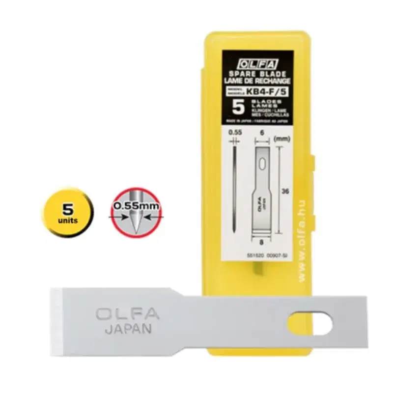 Olfa KB4-F/5 Spare Chisel Blade.