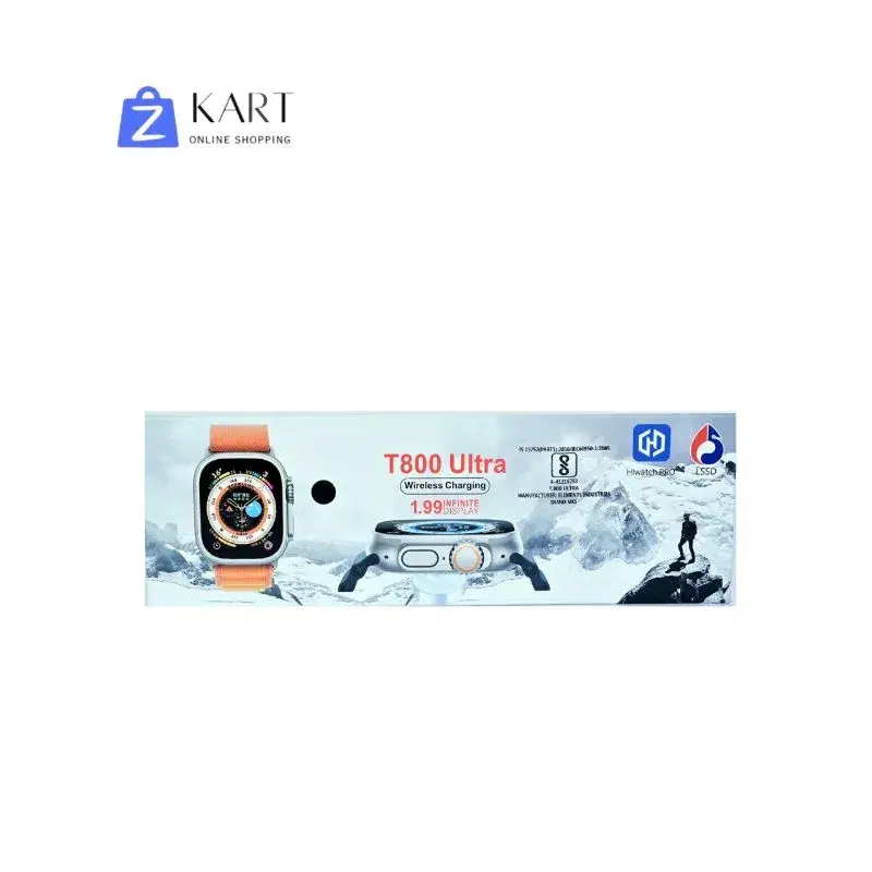 T800 Ultra Wireless Charger Series 8 1.99 Infinite Display With Water Proof 49 MM Smart Watch