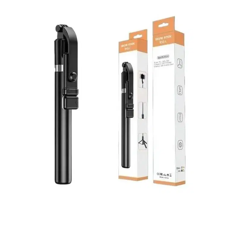 R1-S Bluetooth Selfie Stick With Tripod, ABS + Stainless Steel, Smartphones Tripods