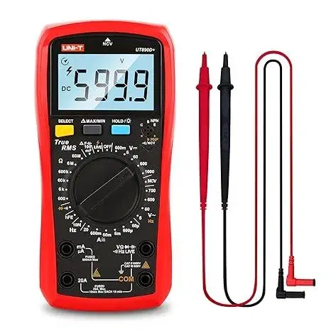 UNI-T UNI UT890D+ Digital Multimeter True RMS Manual Range AC DC Frequency Capacitance Temperature Tester Backlight.