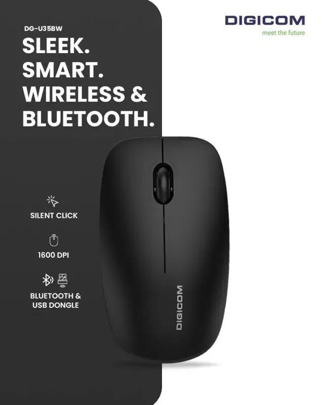 DIGICOM DG-U35BW DUAL MODE 2.4GHZ+BLUETOOTH Mouse
