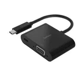 Belkin USB-C to VGA + Charge Adapter | 2 Years Warranty | AVC001btBK.