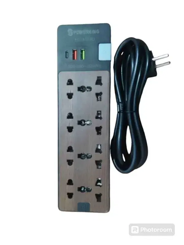 4 Socket Extension Multiplug,Extension Board/Cord , 2 USB Port with Type-C