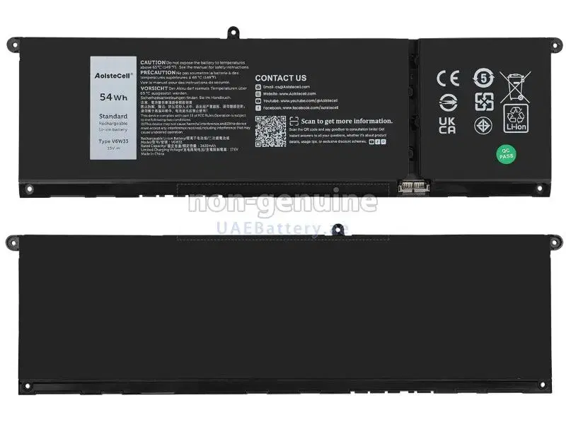 Dell V6W33 Laptop Battery.