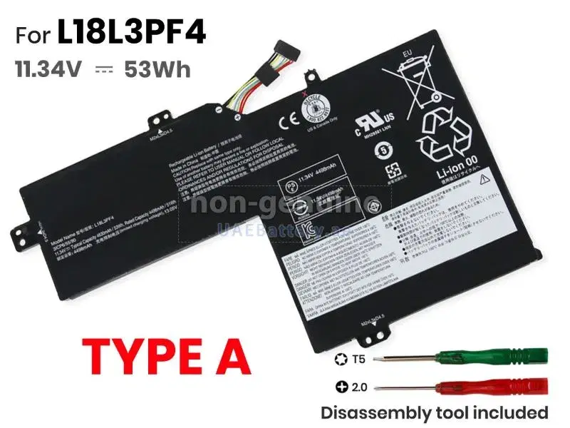 Lenovo L18L3PF4 Laptop Battery.