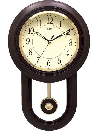 RIKON - Premium Pendulum Wall Clock Best For School , Home , Restaurant , Office , Leaving Room , Model 4751, Size : 260 x 415 mm
