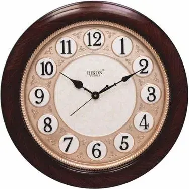 RIKON Premium Sweep Wall Clock Best For School , House, Office , Restaurant Size : 400 x 400 mm