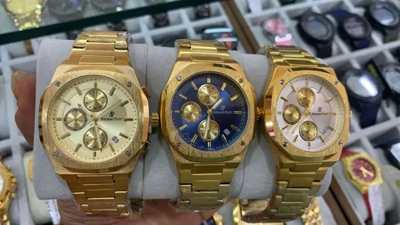 Aude Mars Piguet Chronograph Date Display Swiss Watches.