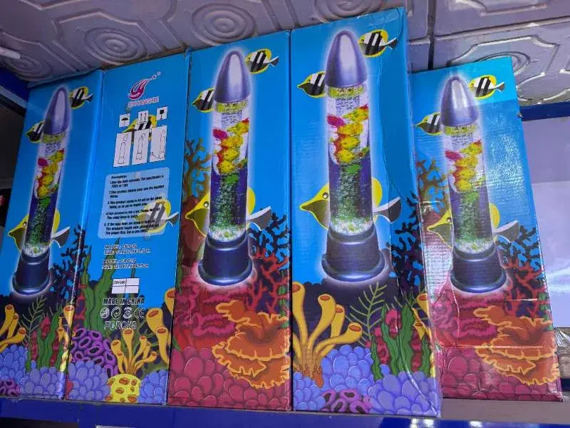 Rocket Bubble Aquarium Water Light Table Floor Lamp.