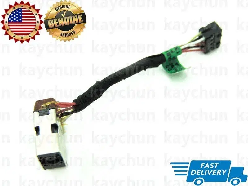 HP 14F DC port with cable.
