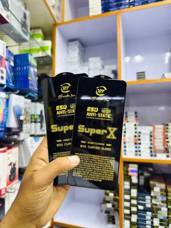 Chinese Super X Edge to Edge|| Big Curved Glass|| Tempered glass|| Available Models In Picture.