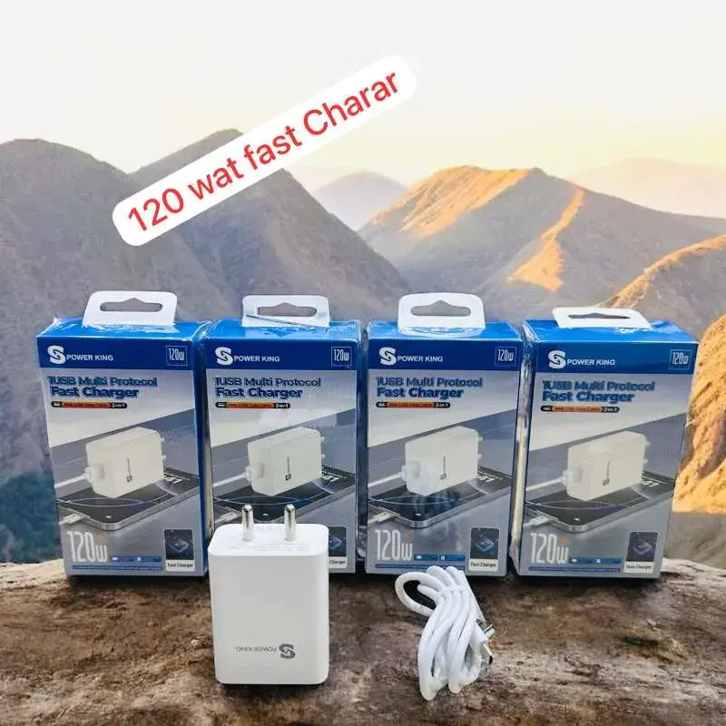 Powerking 120W 2-in-1 1USB Multi Protocol Fast Charger.