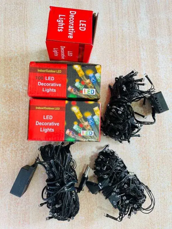 100 Led Multicolor Tihar Decorative 10m String Light Jhilimili.