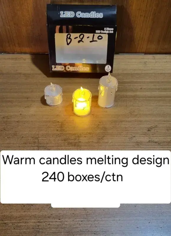 Warm LED Candle Melting Design.