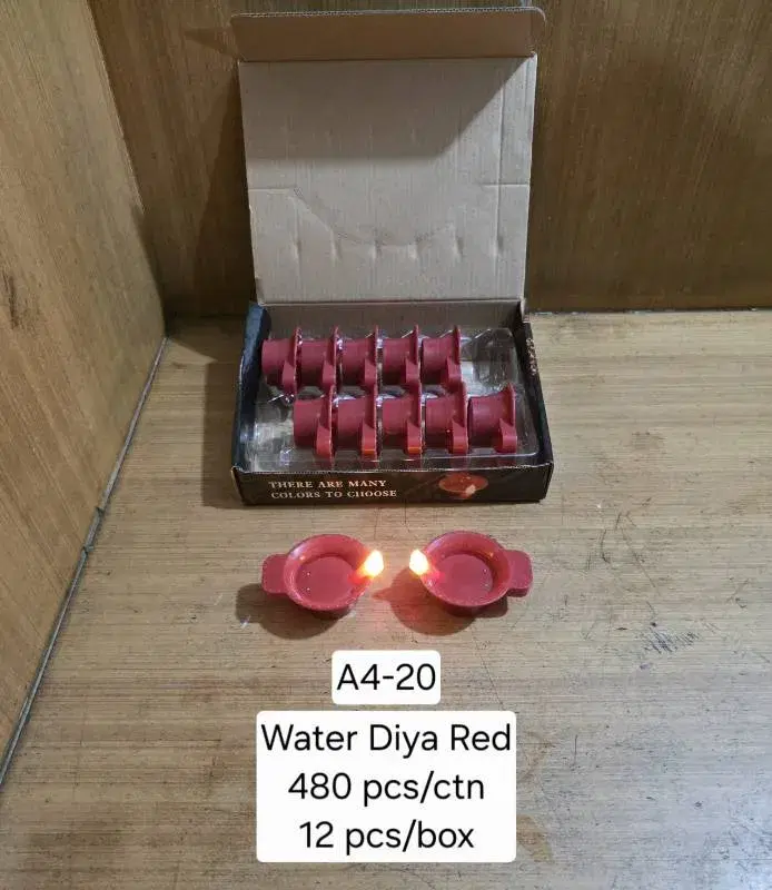 Water Diya Red Color Body Light|| Perfect for Tihar.