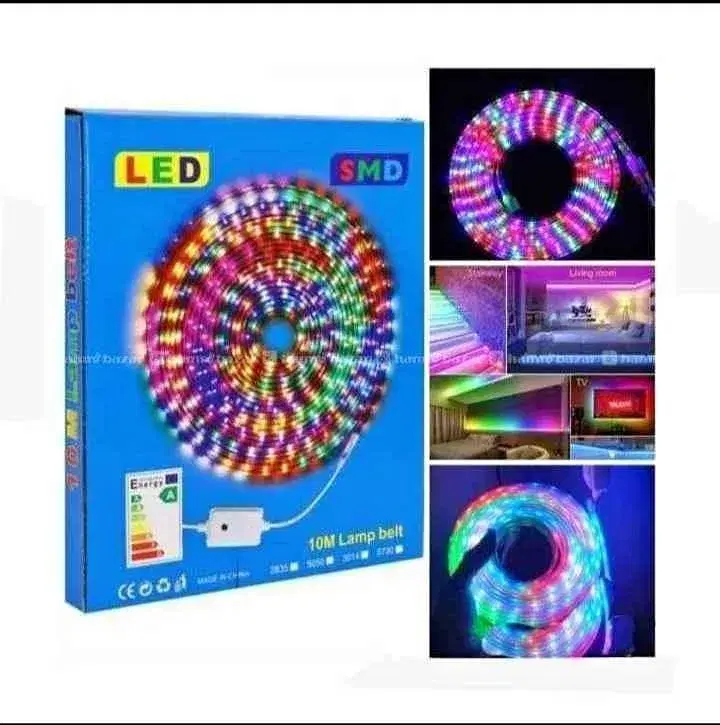 Original Rope Light, Waterproof Light, Tihar / Diwali Pipe LED SMD 10m Strip Snake Light For Decoration With 7 Colours.