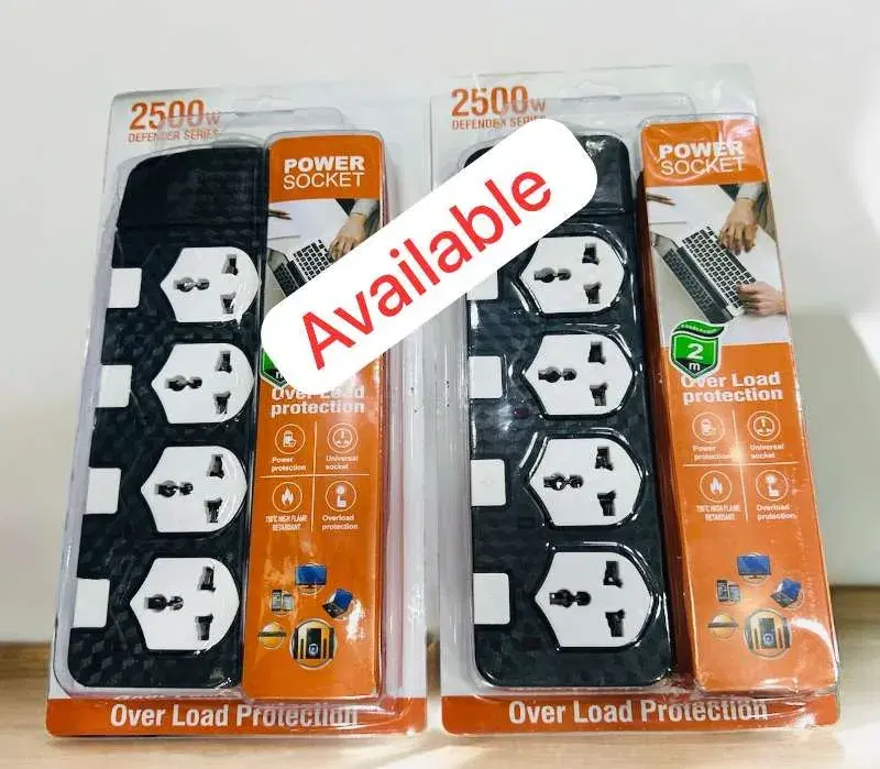 Powerking ,2500W 4-Port Multiplugs-2M long.