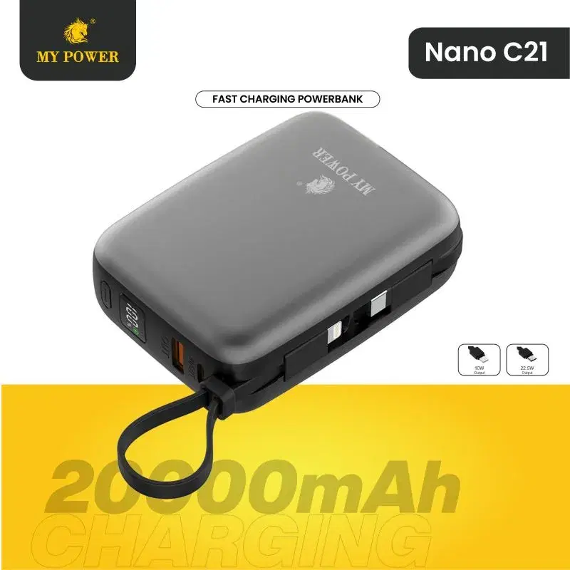 My Power Nano c21 20000mah Powerbank, 22.5 watt Fast charging Powerbank