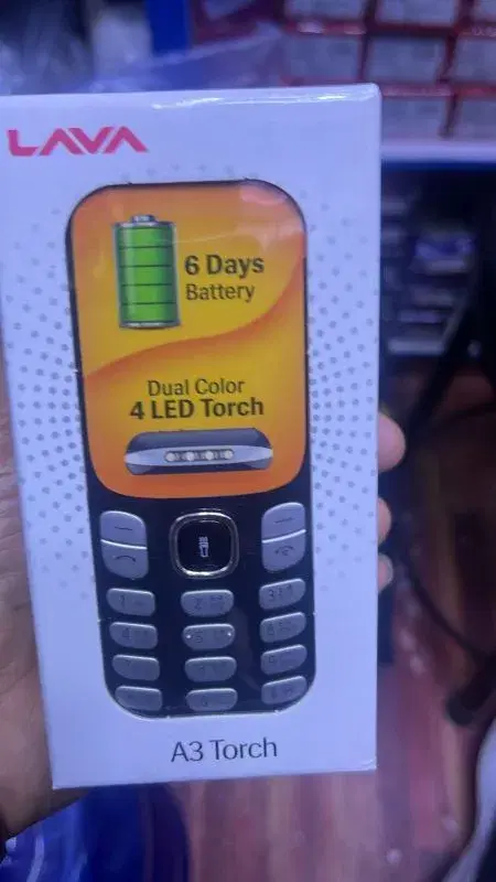 Lava A3 Torch keypad mobile phone With dual-color 4-LEDTorch.