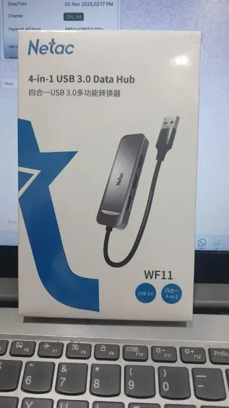 Netac WF11 4-in-1 USB 3.0 Data Hub.