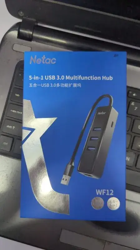 Netac WF12 5-in-1 USB 3.0 Multifunction Hub.