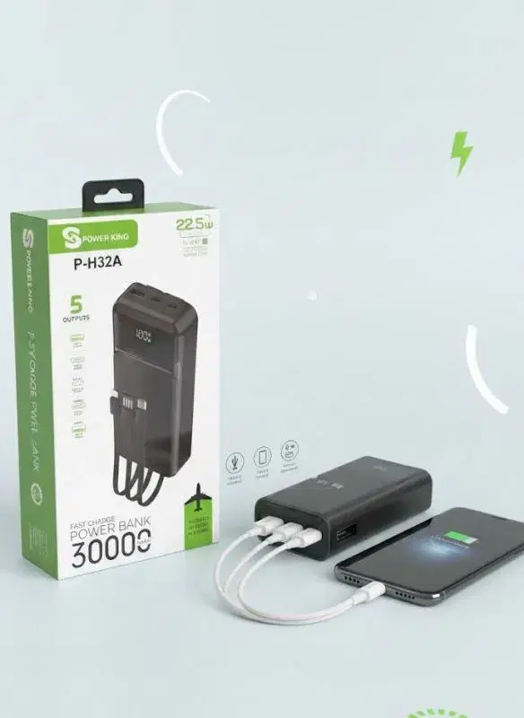 Powerking P-H32E 30000mAh And 22.5W power bank.