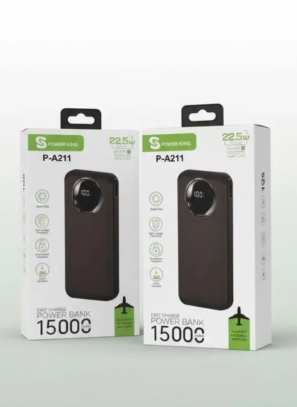 Powerking P-A211 15000mAh And 22.5W Fast Charging power bank.
