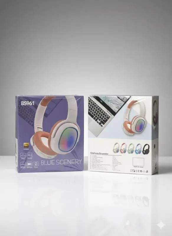 Blue Scenery BS961 wireless Bluetooth headphones.