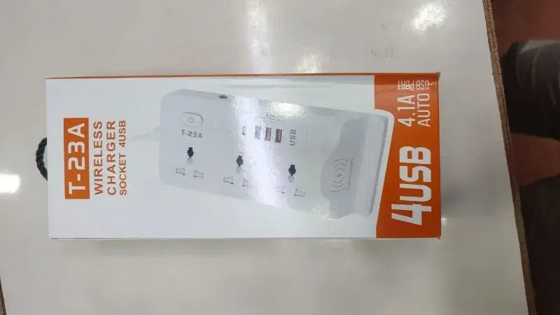 T-23A Wireless charger socket 4USB Multiplug