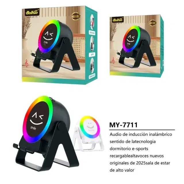 Baihuo MY-7711 wireless Bluetooth speaker|| Smile Audio Stand With Speaker.