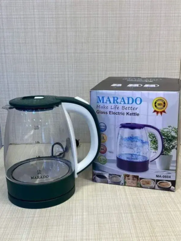 2L Glass Electric Cordless JUG/Kettle, Automatic Switch Off- 1500W.