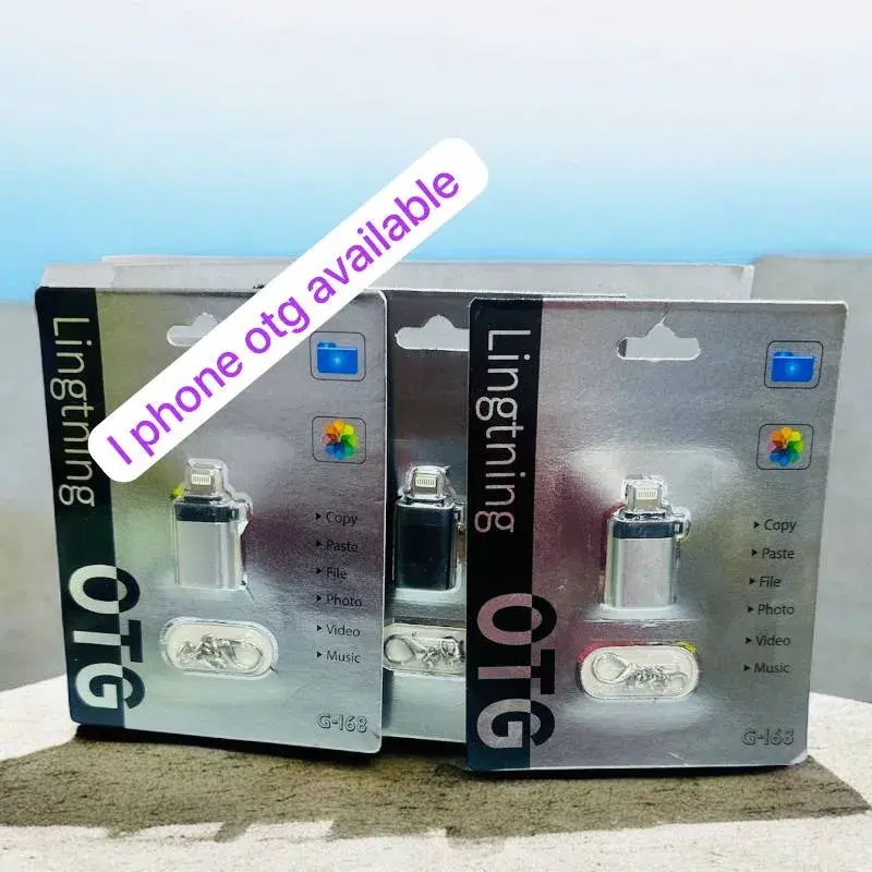 Lightning OTG G-168 Adapter for iPhones || USB to Ligtning Port.